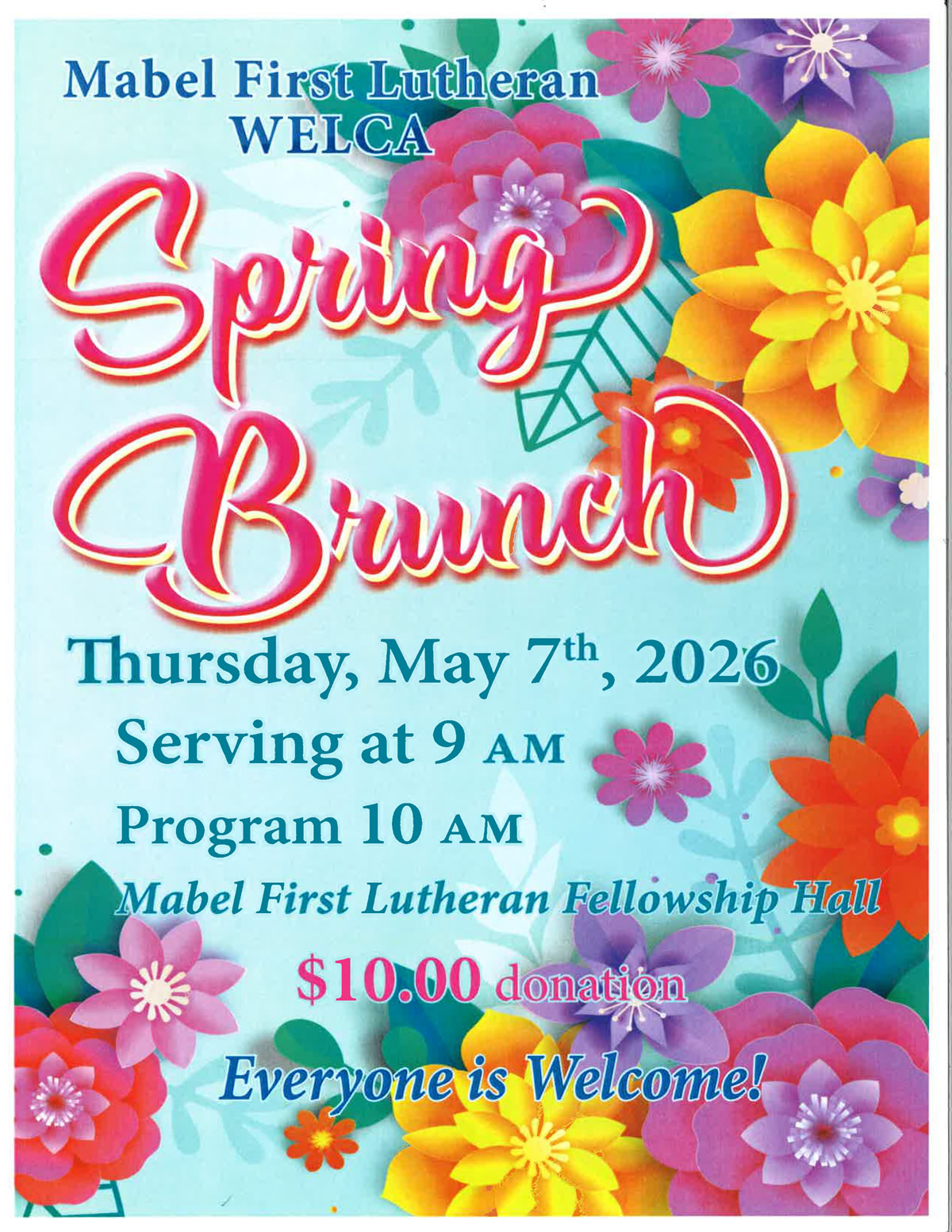 Spring Brunch Flyer