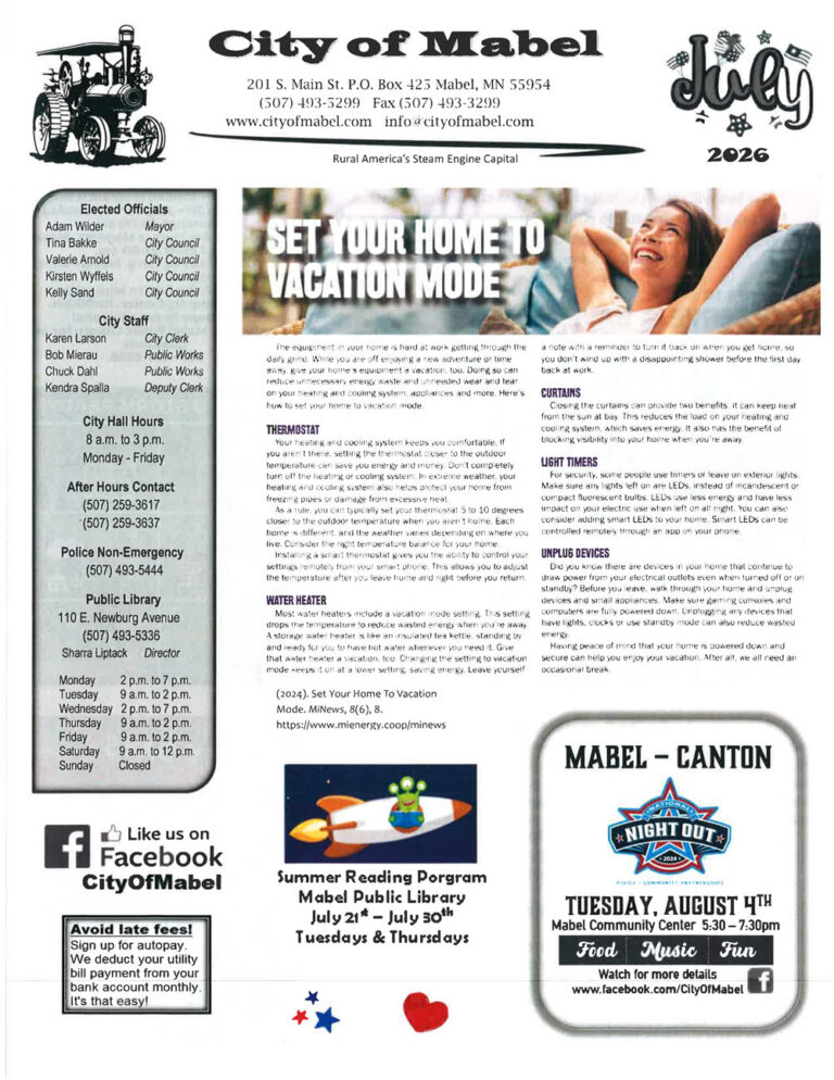 July Newsletter