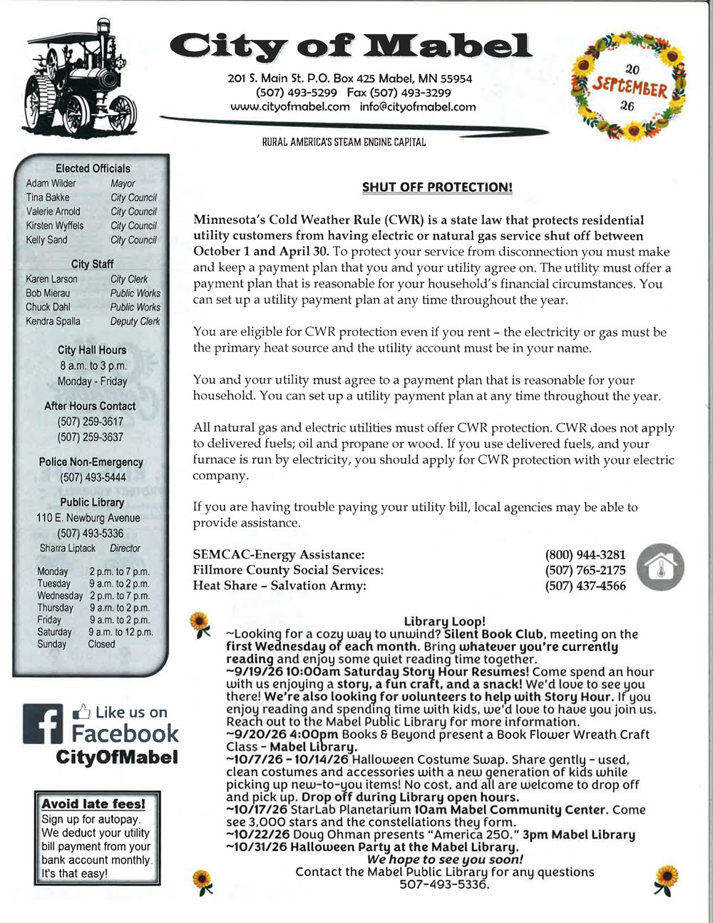 September Newsletter