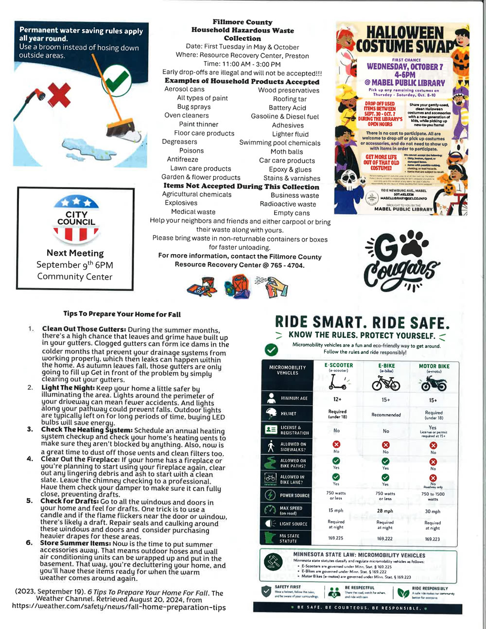 September Newsletter