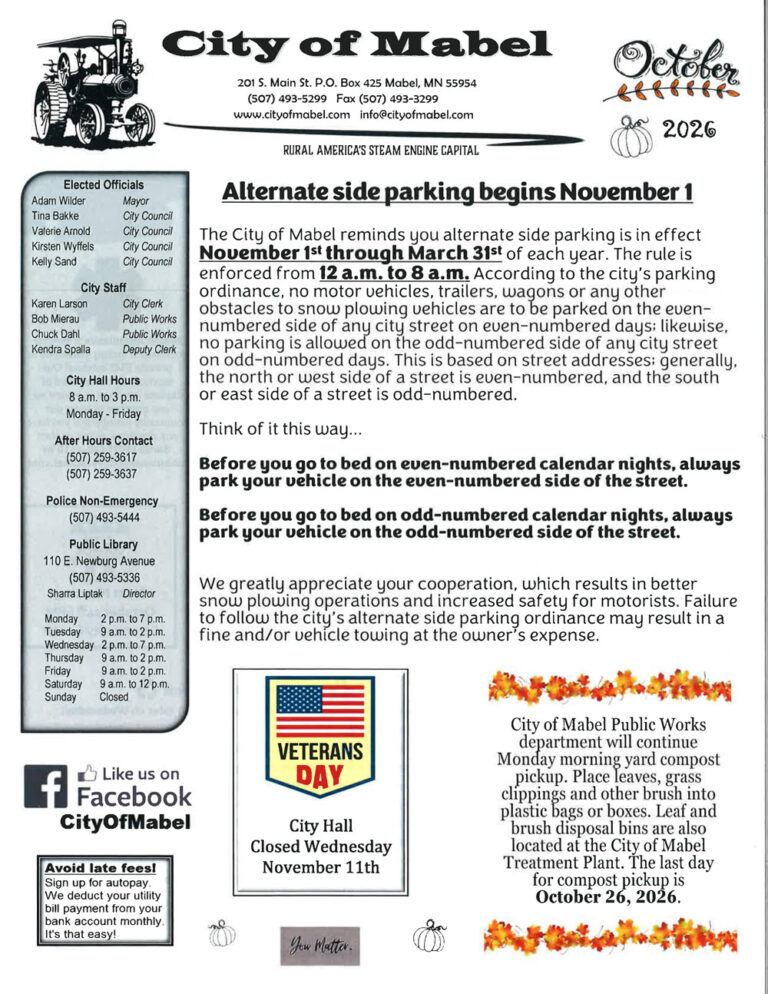 October Newsletter