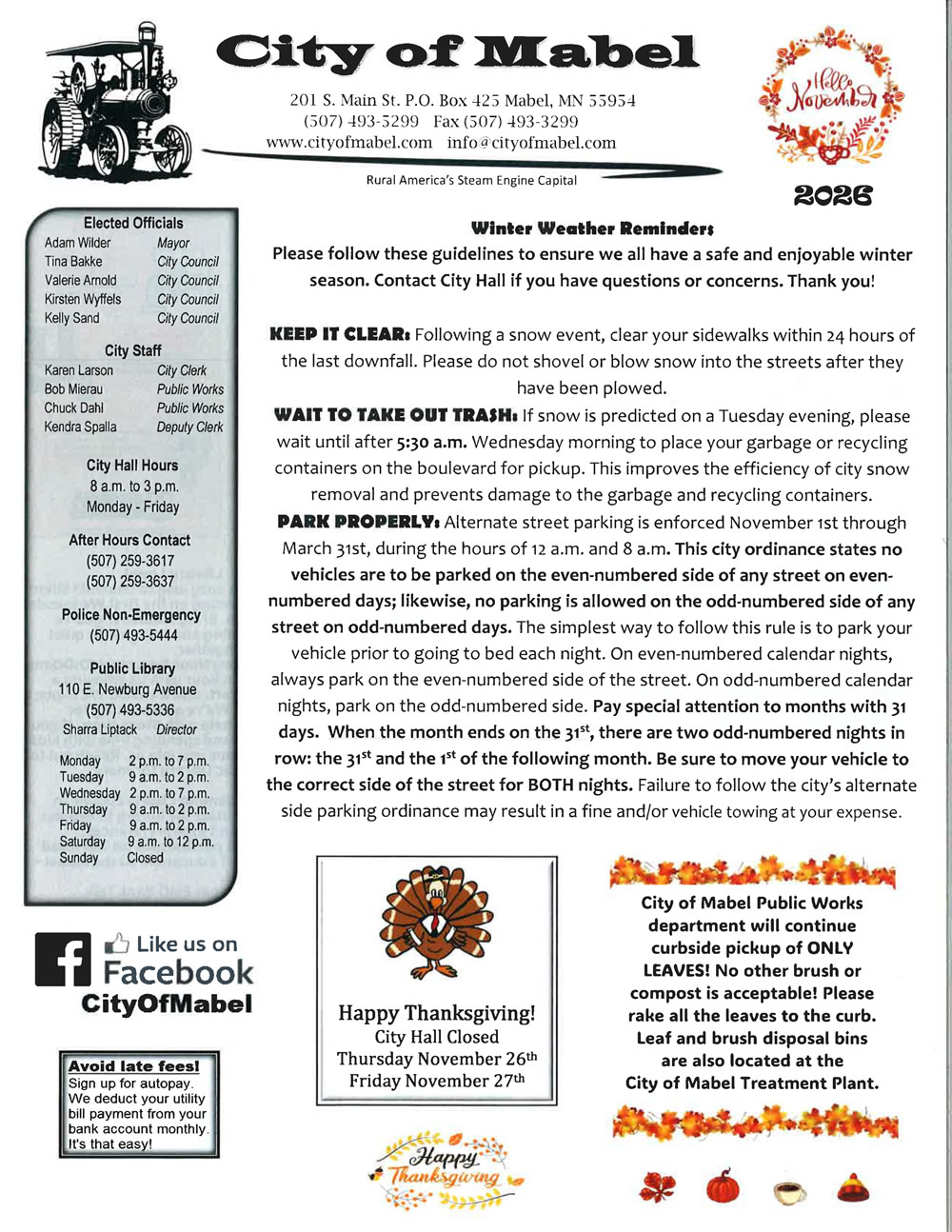 Nov Newsletter